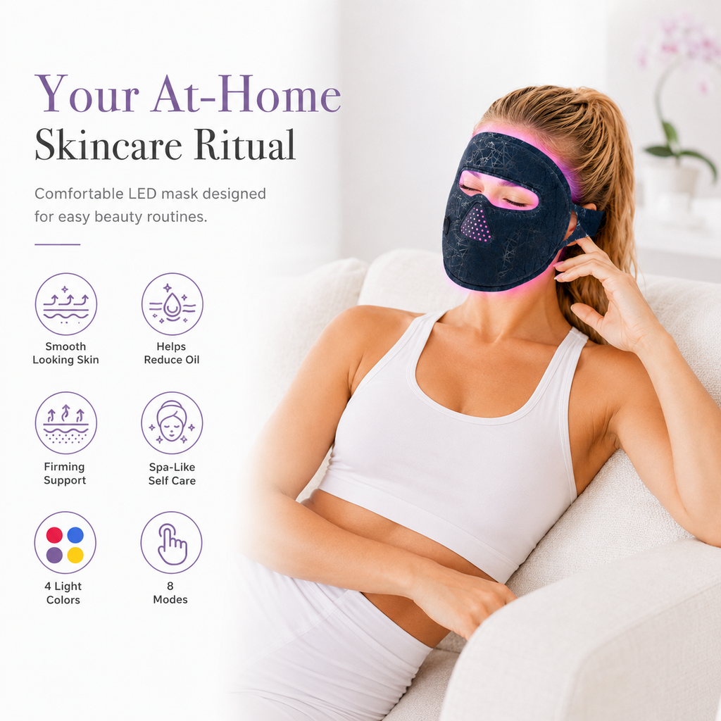 LED Red Light Therapy Face Mask,